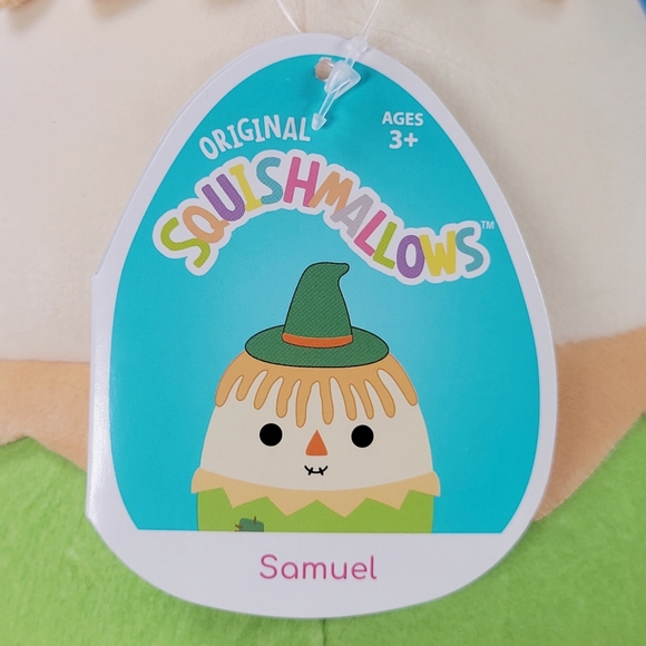 Squishmallow Samuel the Scarecrow 8" UltraSoft Harvest Squad Toy Plush NWT - Picture 5 of 6